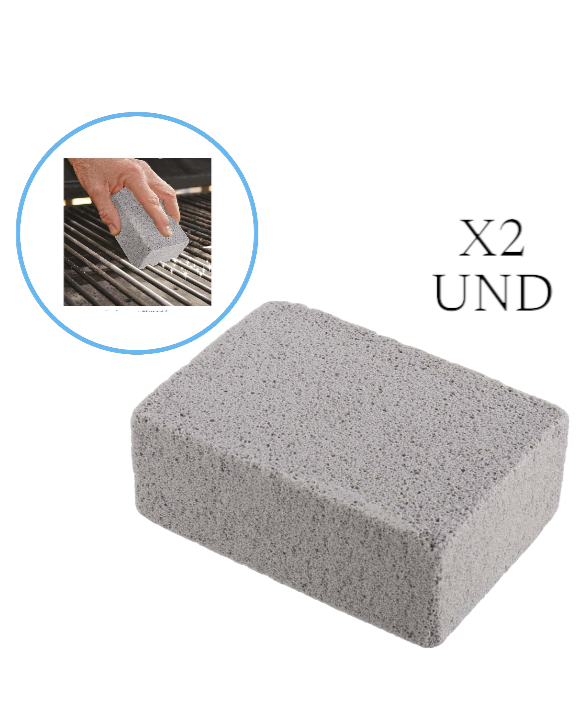 Bloque Limpiador de parrilla – Piedra Abrasiva para BBQ y Planchas Profesionales X 2u