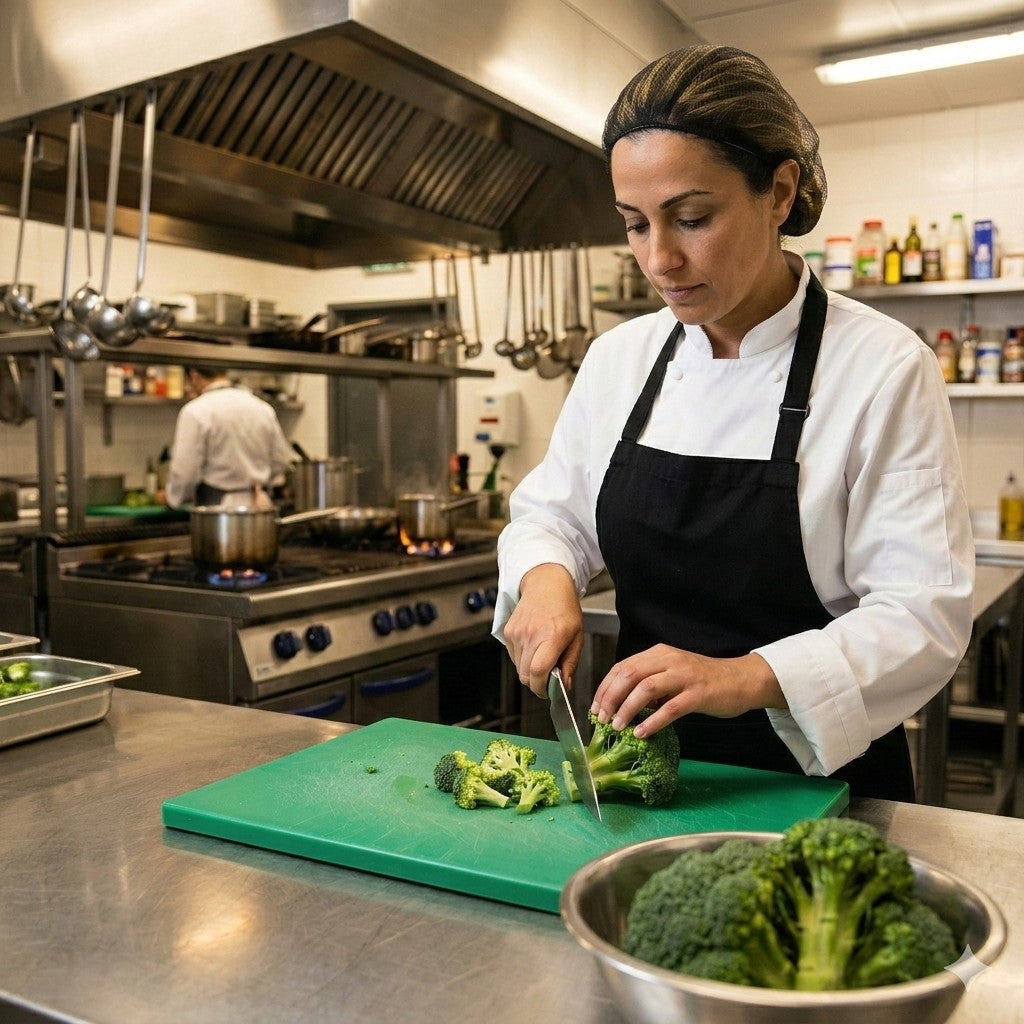 Tabla de Picar Profesional de Alta Densidad 51x38x1.3cm | Sistema de Codificación HACCP para Alta Cocina