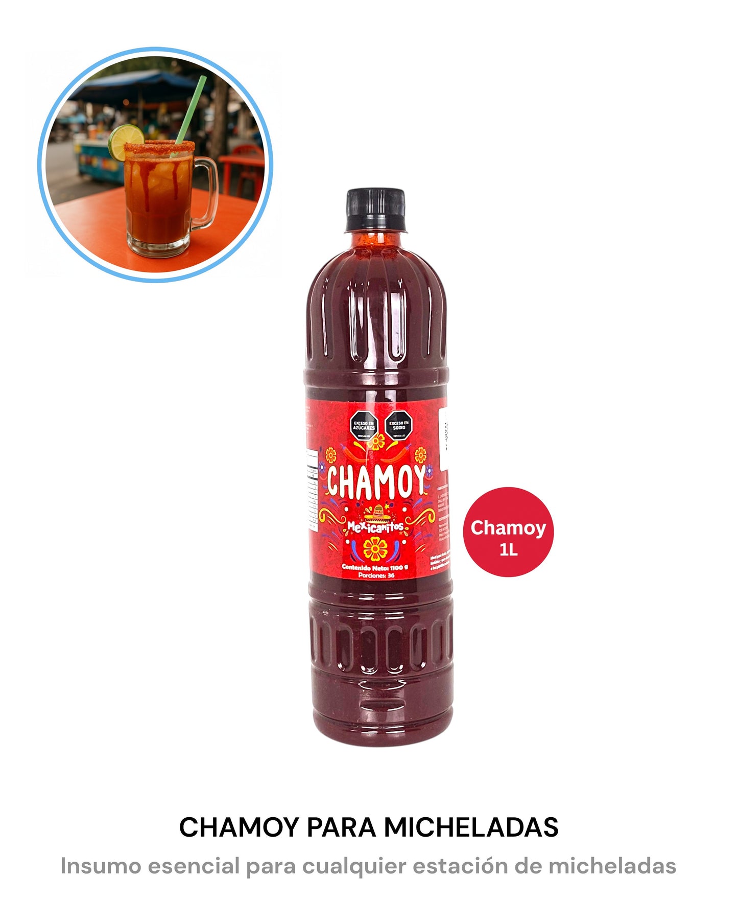 Chamoy para Micheladas 1 Lt – Insumo Esencial para Food Trucks, Bares Móviles y Cocina Mexicana