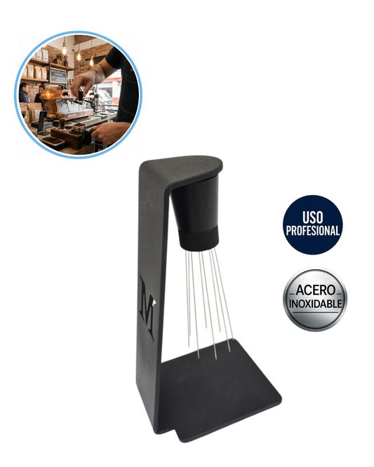 Distribuidor Magnético WDT con Soporte para Espresso - Agujas de Acero 0.4mm | Barista Profesional - La Coctelera