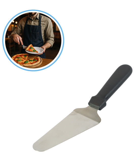 Espátula para Servir Pizza de Acero Inoxidable con Mango Ergonómico