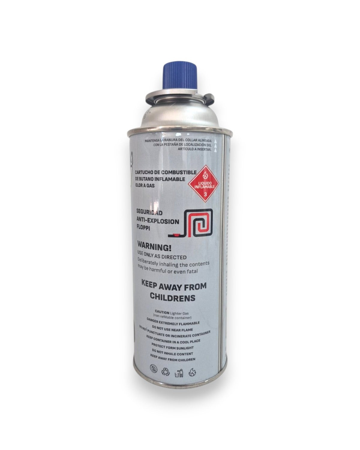 Recarga de Gas Butano Floppi 450ml - 95% de Pureza | Sopletes Profesionales de Cocina