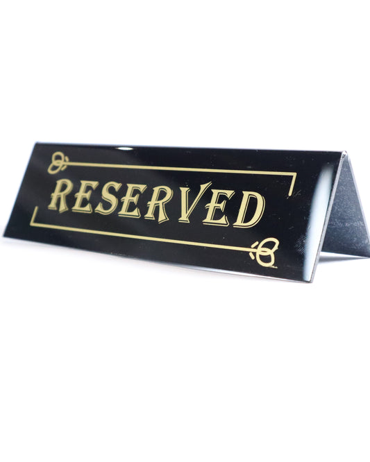 Aviso/Cartel de mesa Reservada Set x 5u - La Coctelera