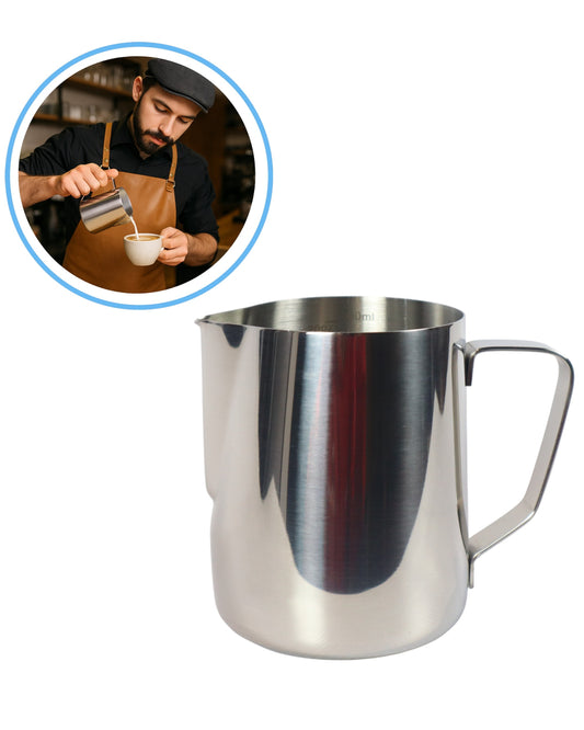 Jarra Espumadora de Leche 350 ml y 600 ml – Profesional para Baristas y Arte Latte