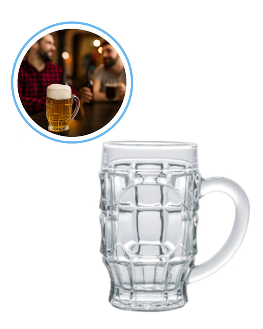 Jarro Cervecero de Vidrio 525 ml – Estilo Clásico