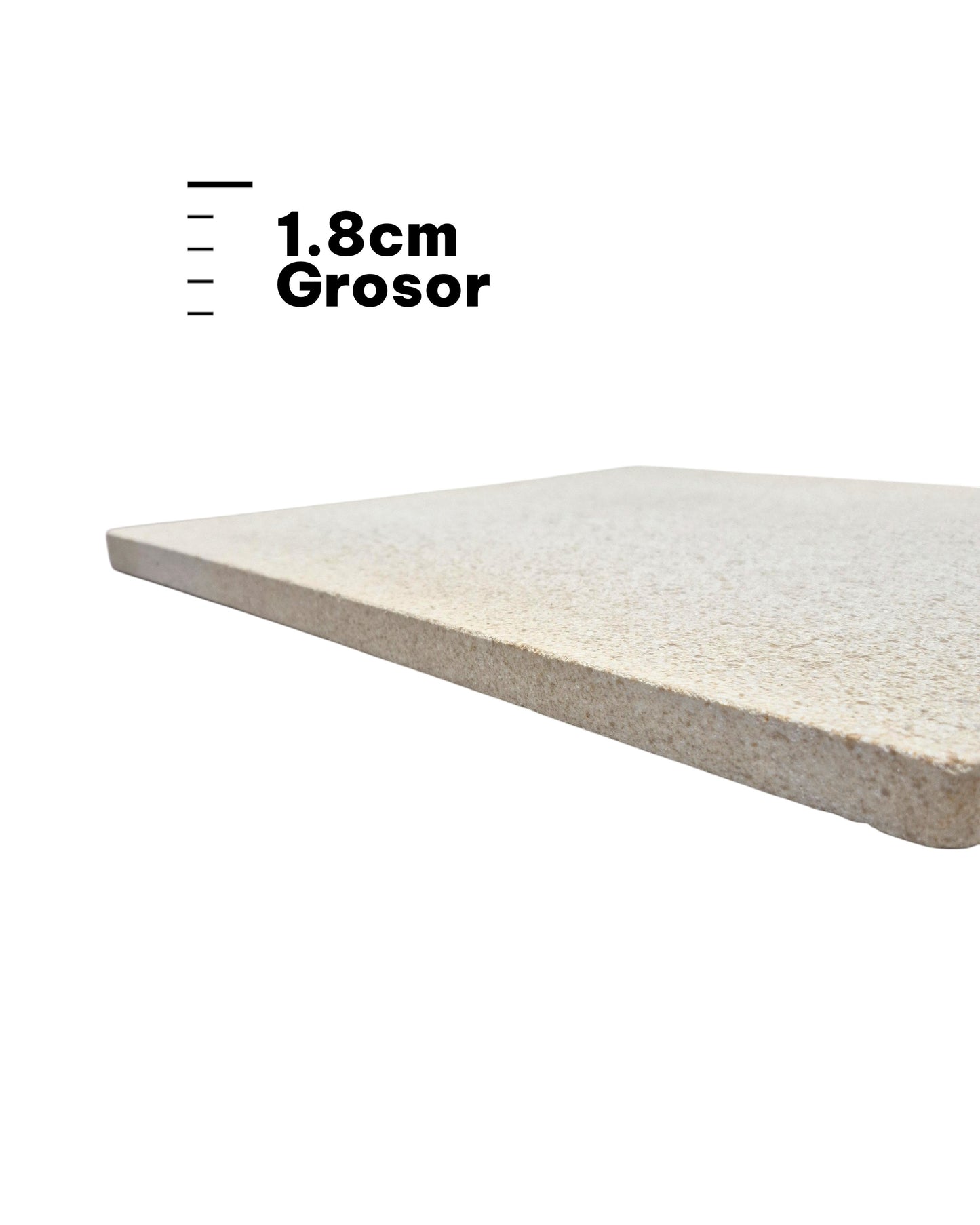 Piedra Refractaria para Horno Profesional en Cordierita (40x40x1.8 cm) – Grado Industrial para Pizza Gourmet - La Coctelera