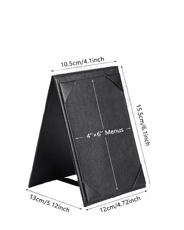 Porta Menú Estilo Caballete 4"x 6" Doble Cara | Restaurantes y Cafeterías