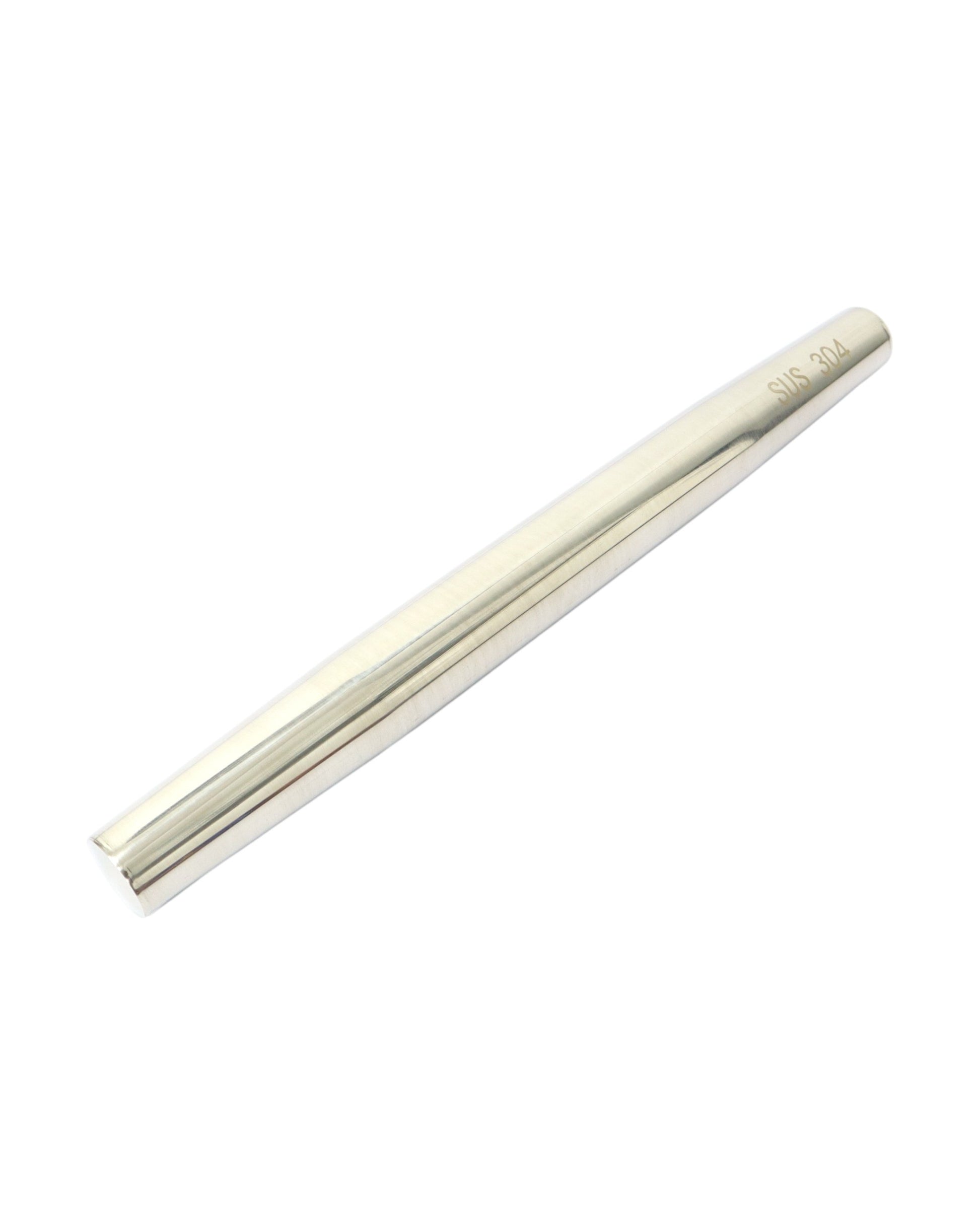 Rodillo francés de acero inoxidable de 33cm de largo ideal para masas frías en repostería y panadería