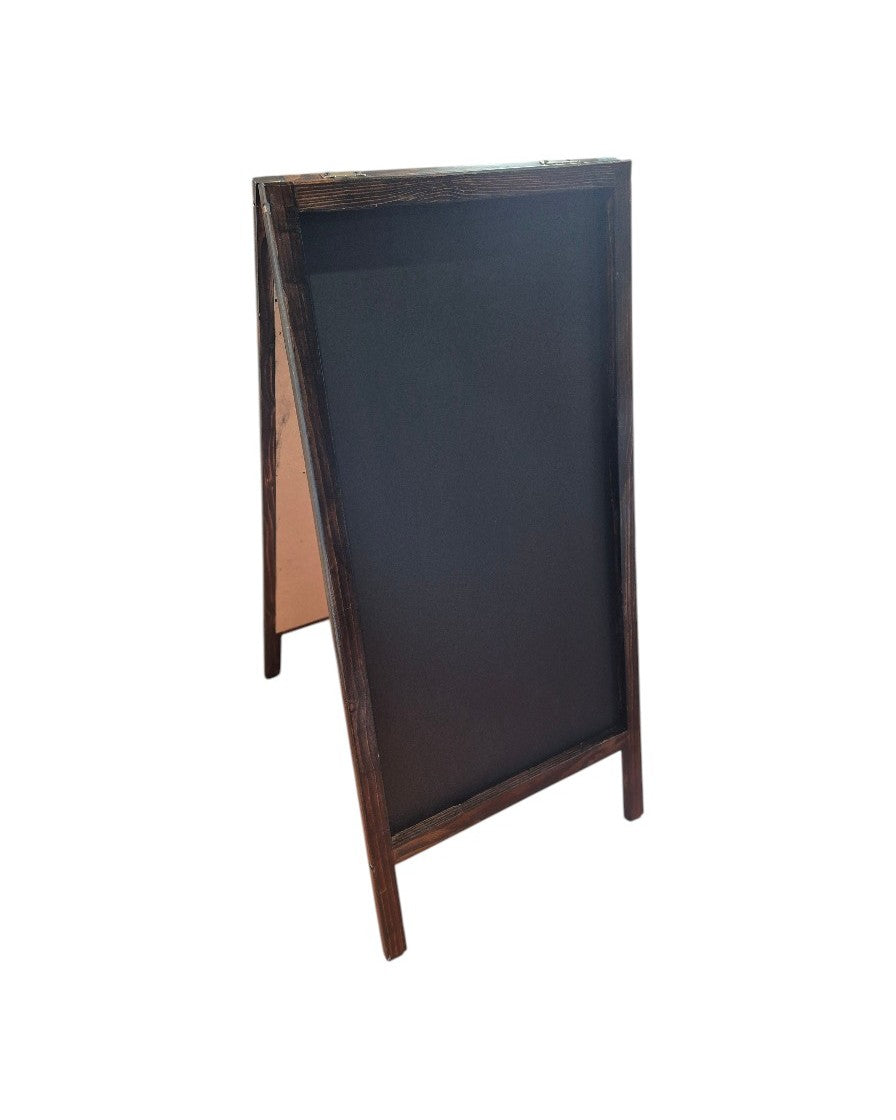 Pizarra Rompetráfico de Madera Tipo Caballete 52x110cm | Restaurantes, Bares y Cafeterías - La Coctelera