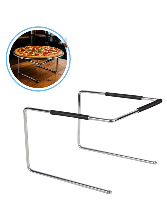 Soporte Profesional Winco para Bandeja de Pizza en Acero Inoxidable  – 23x23x17 cm