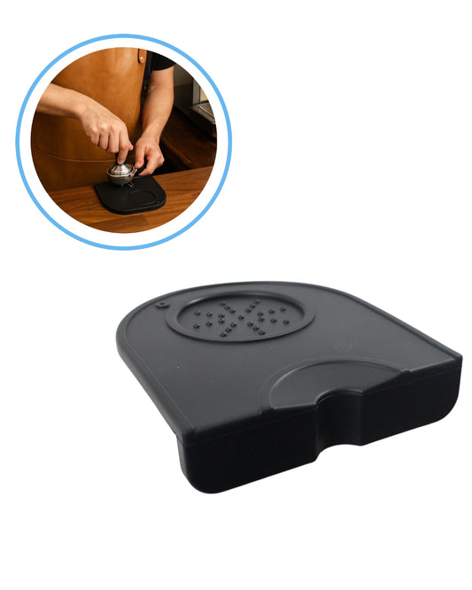 Tapete de Silicona para Prensado de Café 15x12 cm – Base Antideslizante para Baristas Profesionales