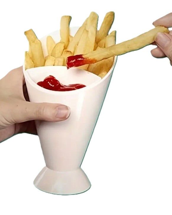 Cono para Papas Fritas, otras Frituras y Salsas