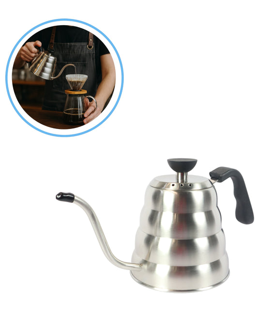 Tetera Cuello de Ganso 1.2L en Acero Inoxidable – Baristas Profesionales