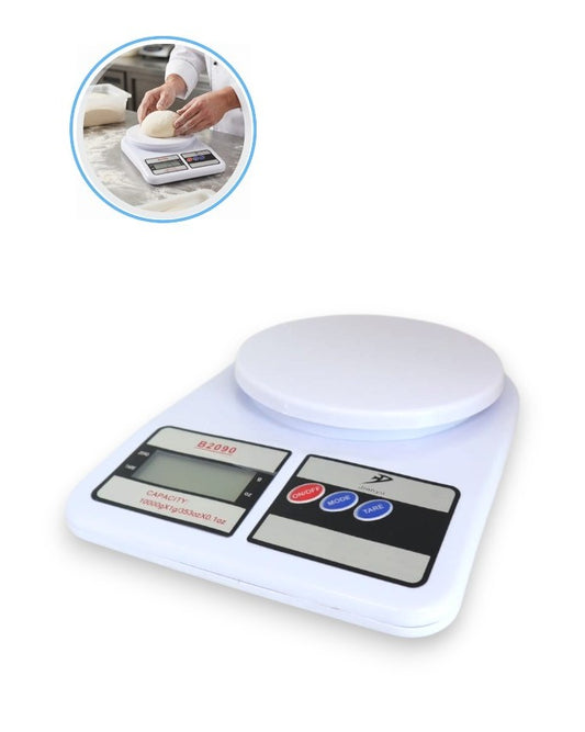 Balanza Digital Profesional 10kg / 1g para Pizzerías, Panaderías y Restaurantes | Usa Pilas AA