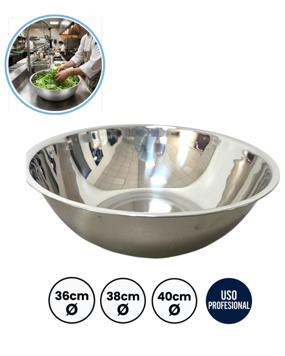 Bowl de acero inoxidable 40cm