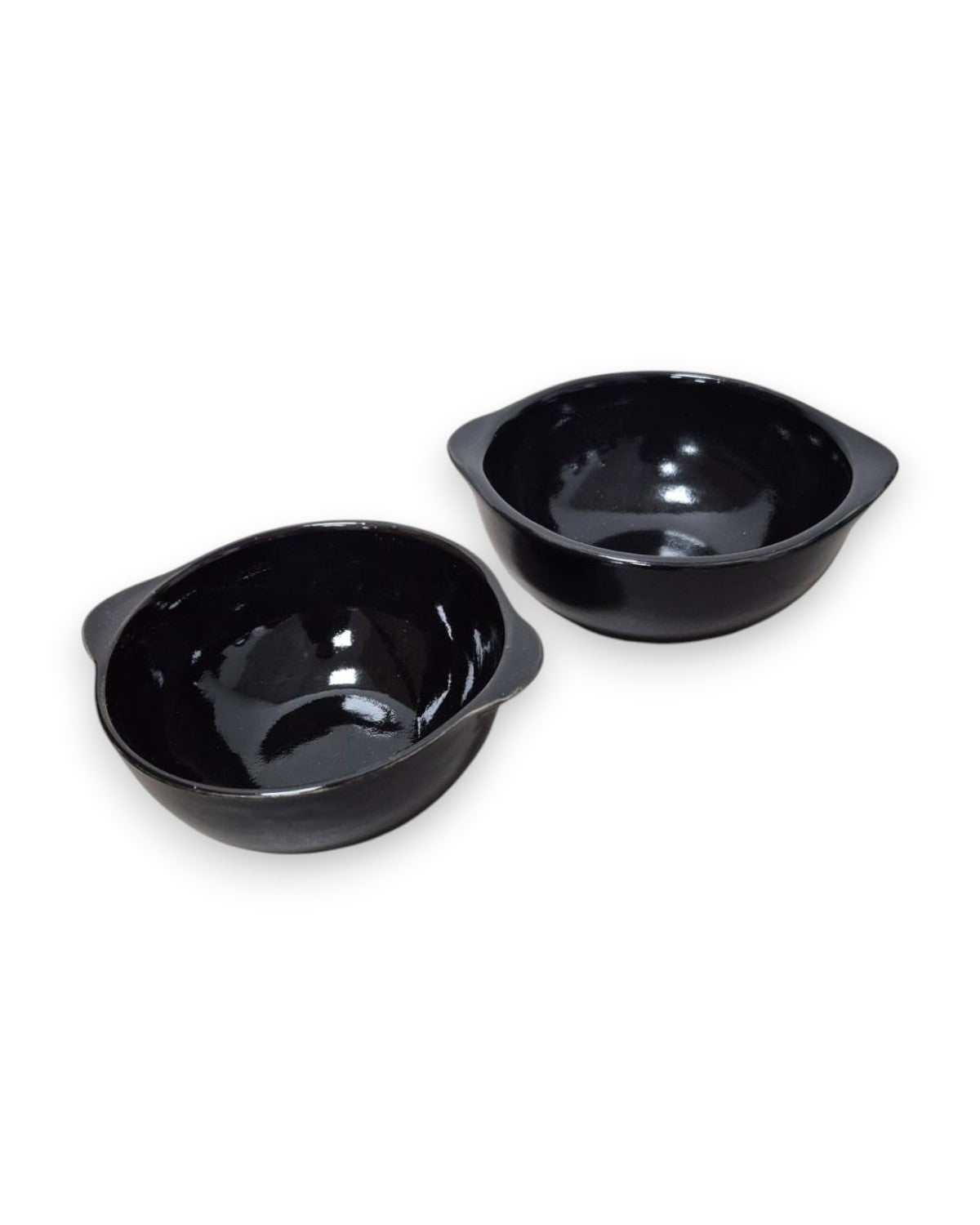 Cazuela de Cerámica Negra para Frijoles, Sopas y Cremas - 400 ml y 600 ml | Restaurantes Típicos