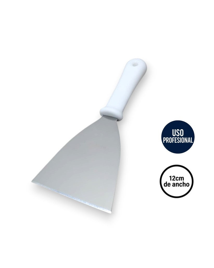 Espátula Triangular Profesional Multiuso de 12.7 cm en Acero Inoxidable | Restaurantes y Fast Food