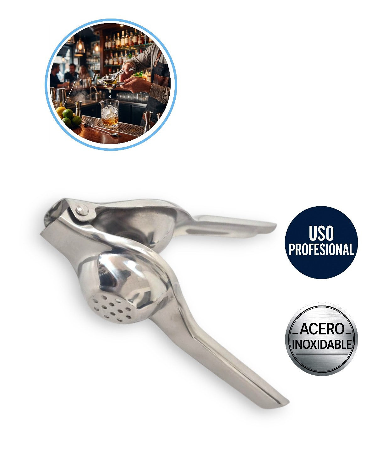 Exprimidor Profesional de Limón de Acero Inoxidable | Restaurantes, Bares, Barras Móviles