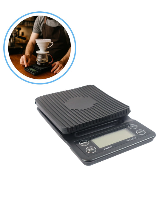 Gramera Digital para Baristas 5kg/0.1g con Temporizador – Balanza Profesional de Café