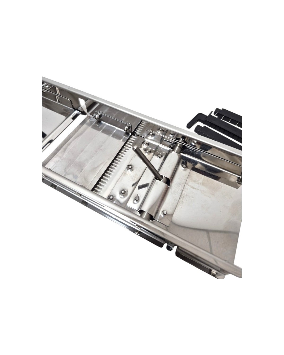 Mandolina Profesional de Acero Inoxidable con Protector | Medida Ajustable y 3 Cuchillas (4.5, 7 y 9mm)