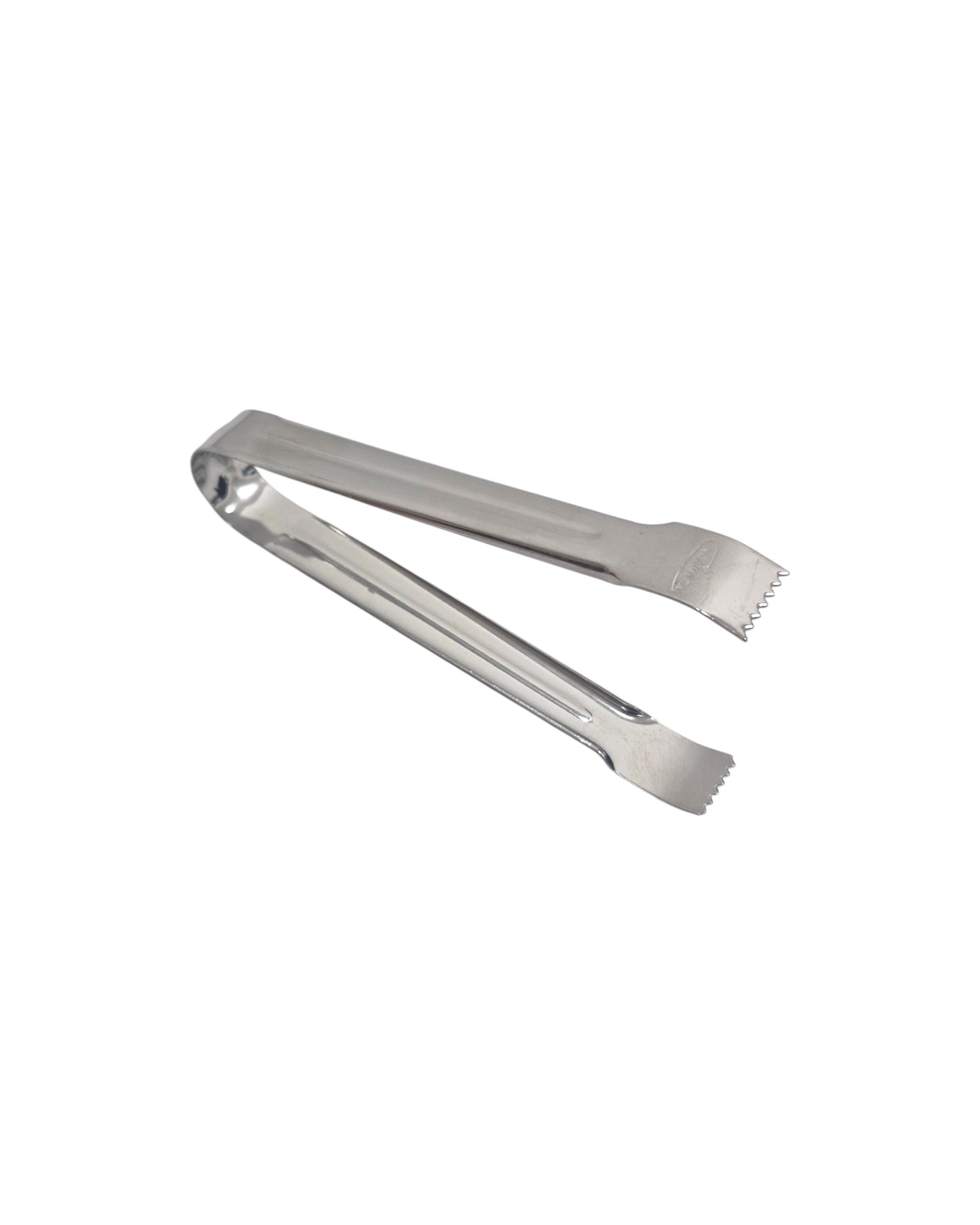 Pinza para Hielo de  18x2 cm | Acero Inoxidable Monobloque para Coctelería, Vasos Cortos y Barra - La Coctelera