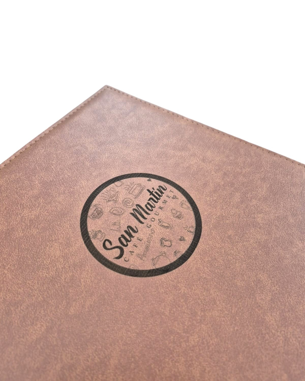 Portamenú Doble en Cuero Sintético Negro o Miel – Tamaño Carta | Ideal para Bares, Restaurantes, Hoteles - La Coctelera