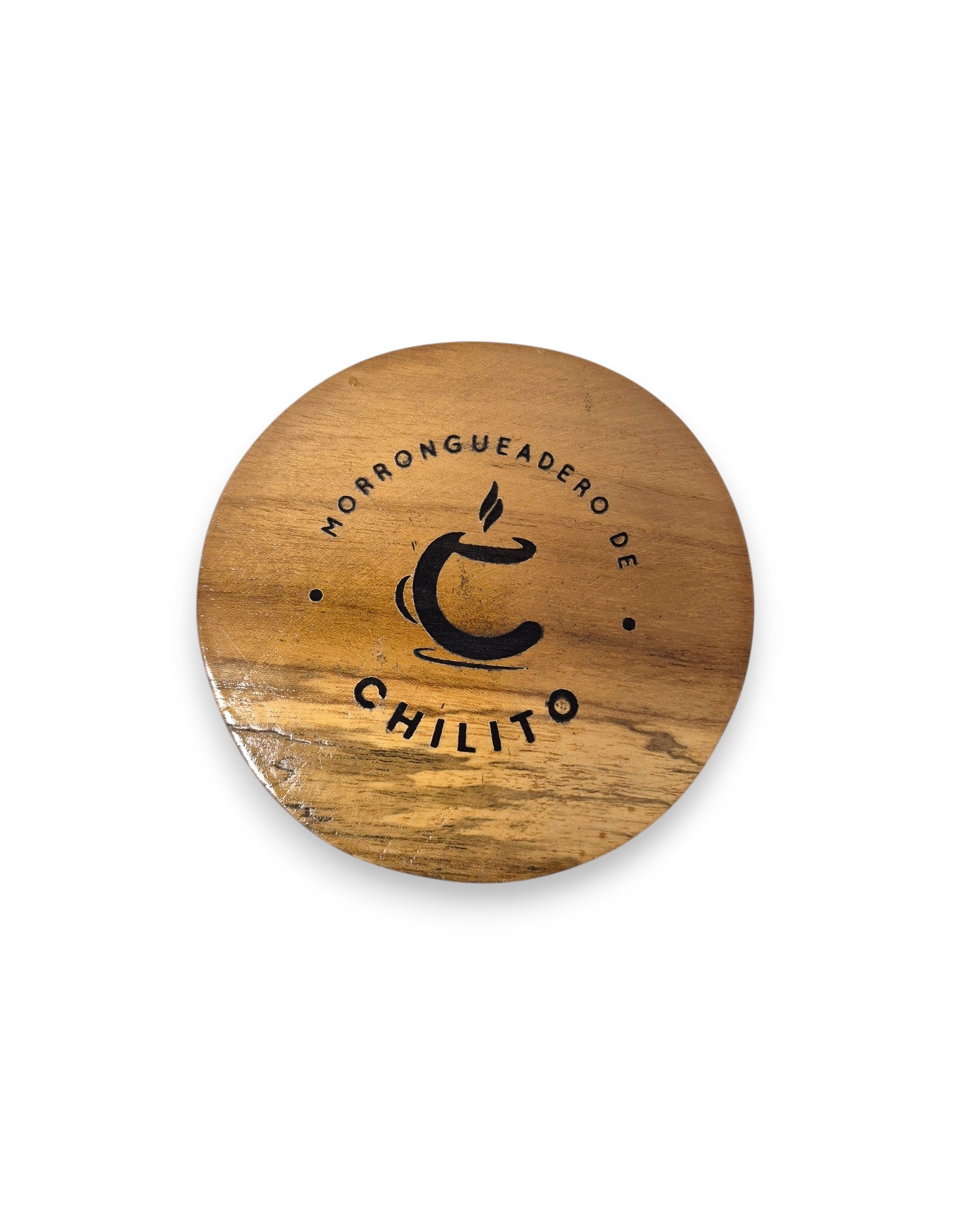 Posavasos en Madera de Teca Artesanal 10x2cm Personalizable | Cafeterías y Hoteles Boutique - La Coctelera