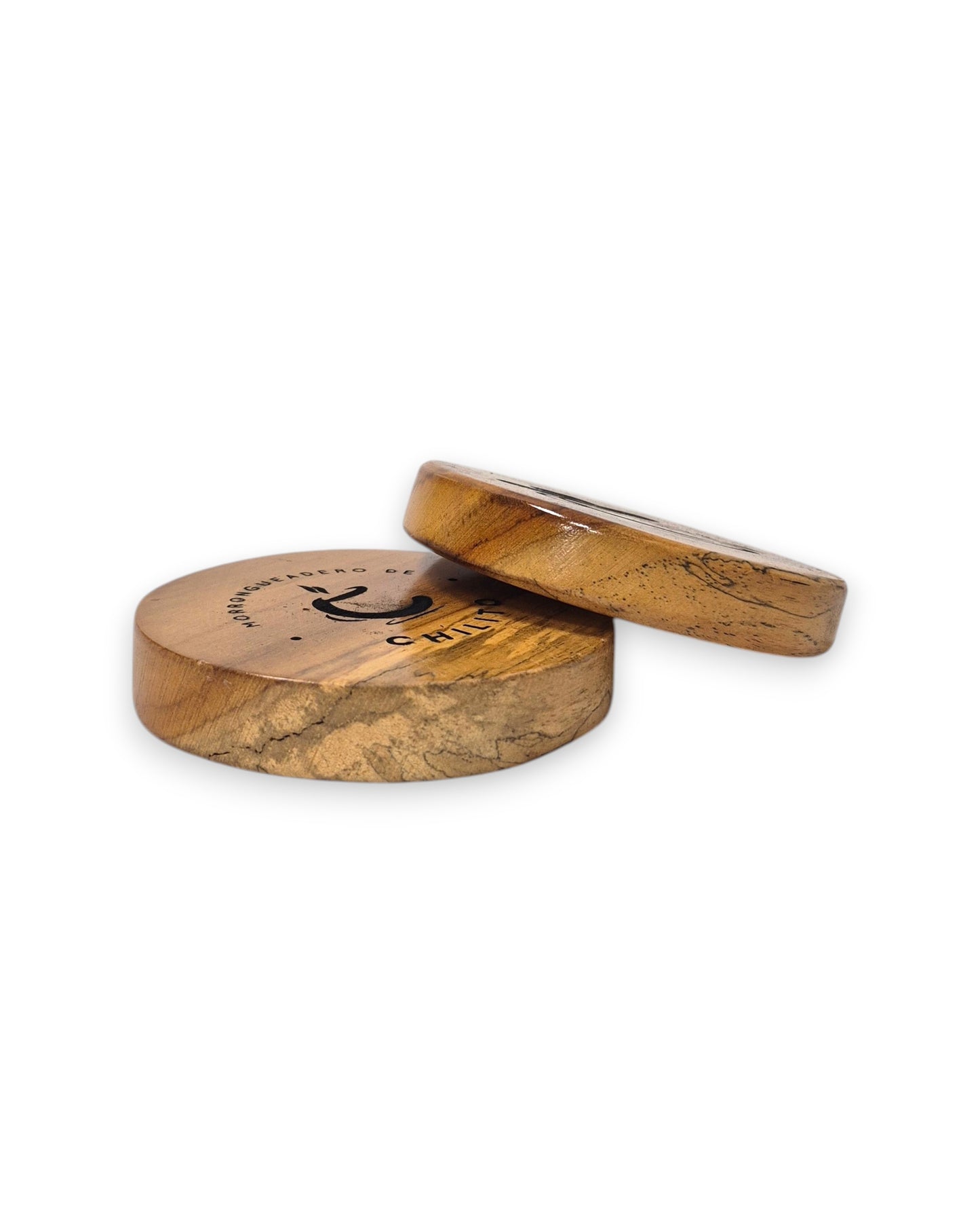 Posavasos en Madera de Teca Artesanal 10x2cm Personalizable | Cafeterías y Hoteles Boutique - La Coctelera