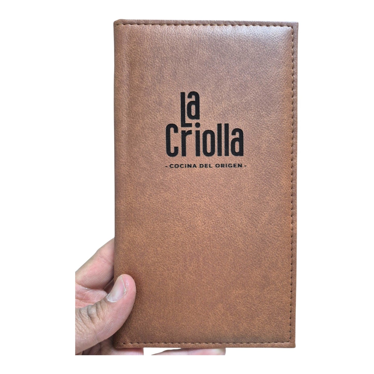 Carpeta Porta Cuentas en Cuero Sintético Premium 21x11cm | Ideal para Restaurantes, Bares y Hoteles - La Coctelera