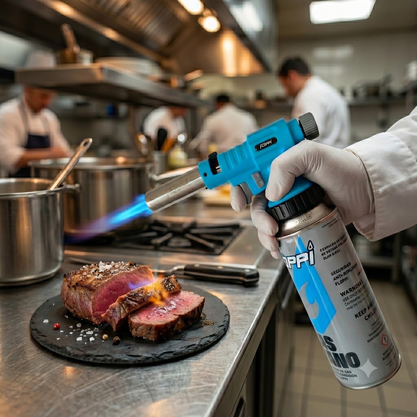 Kit Soplete Industrial FLOPPI 1.350°C - Trabajo Continuo y Alto Flujo | Restaurantes, Food Trucks, Otros