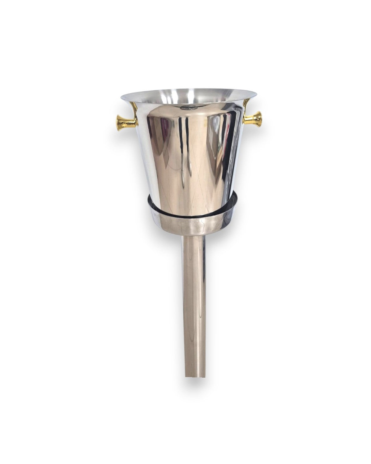 Hielera Champanera 6L con Pedestal Profesional en Acero Inoxidable | para Bares y Restaurantes