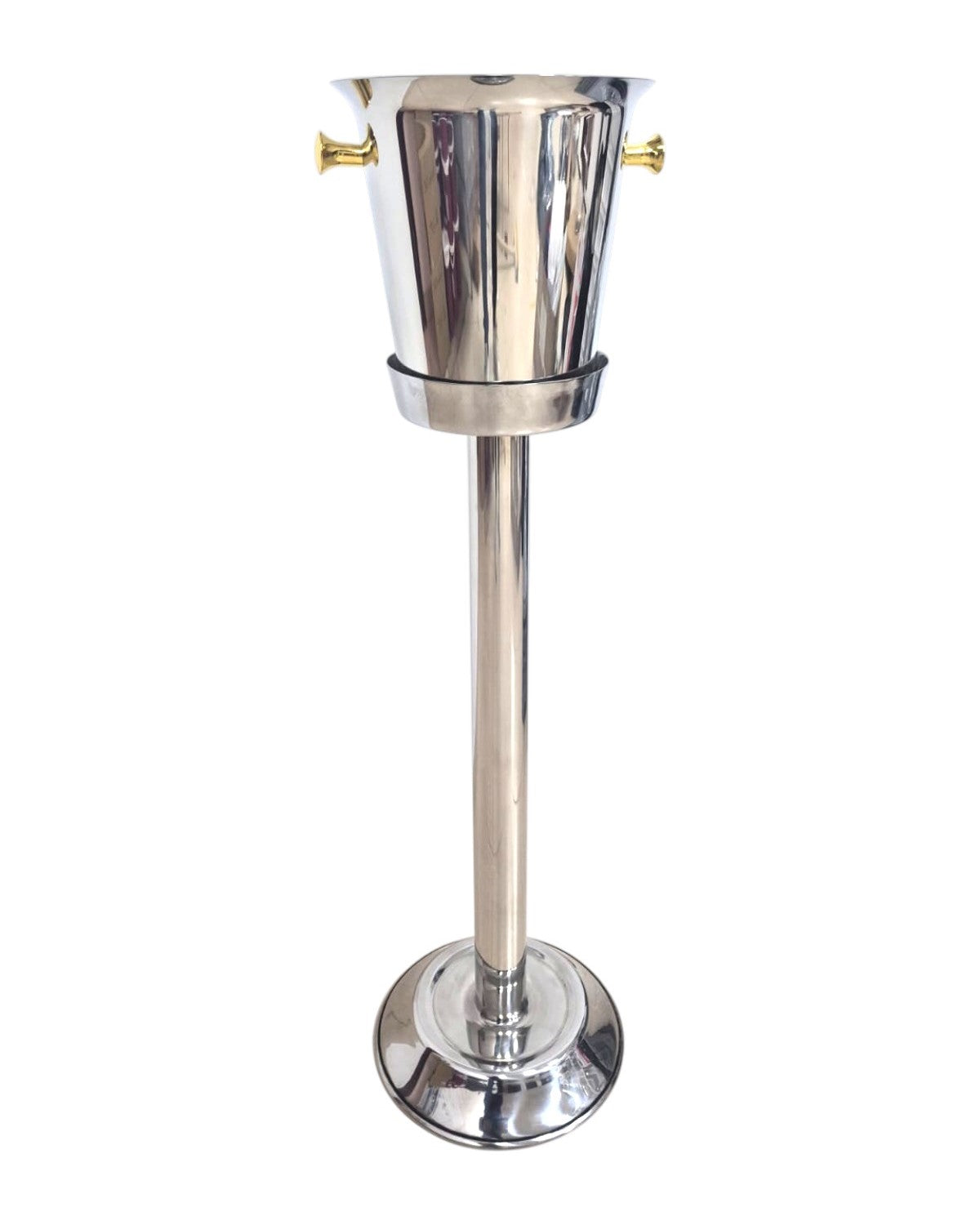 Hielera Champanera 6L con Pedestal Profesional en Acero Inoxidable | para Bares y Restaurantes