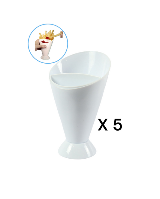 Cono para Papas Fritas, otras Frituras y Salsas X5U